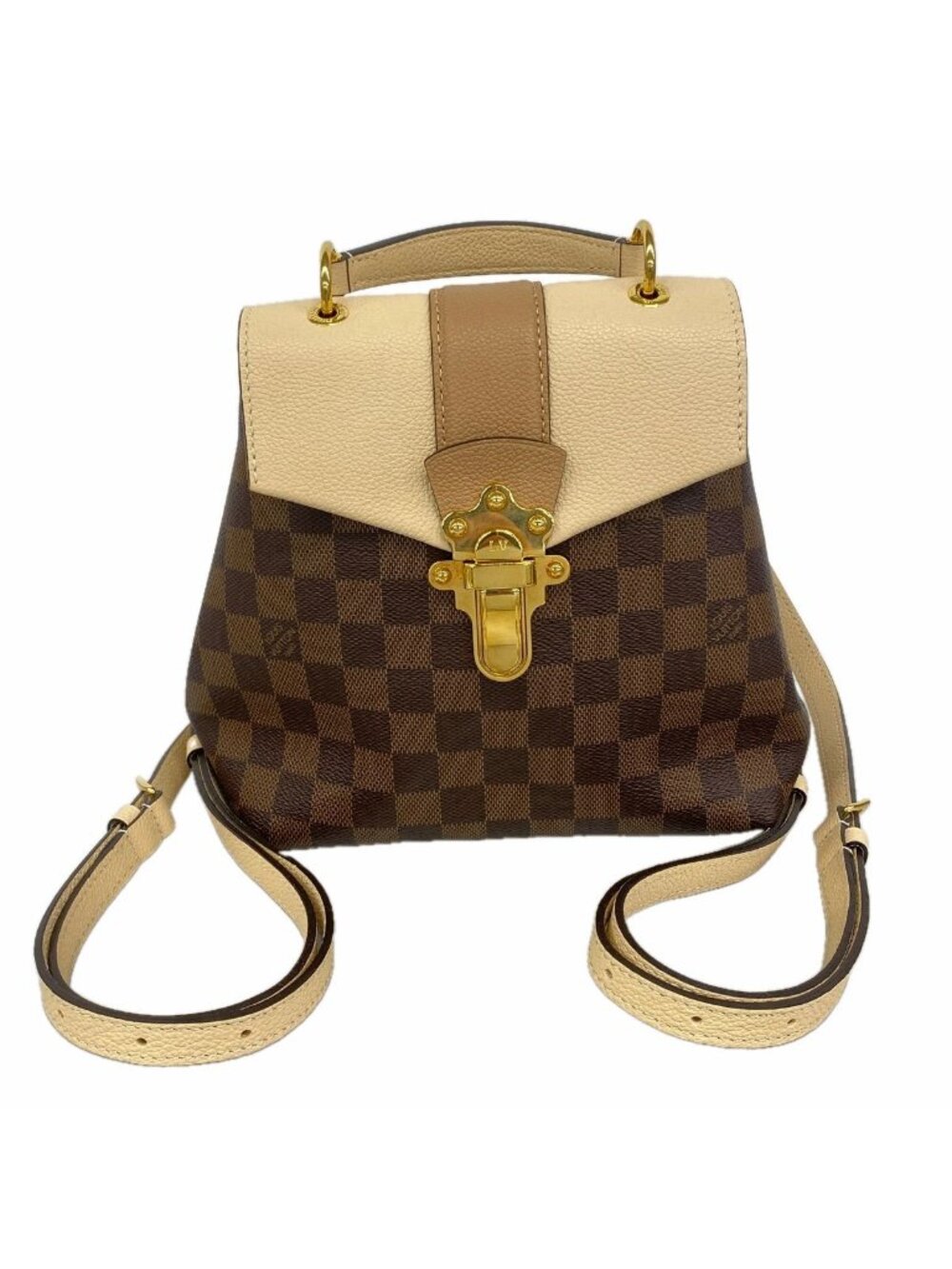 Louis Vuitton Backpack Damier Clapton Ebene Cream